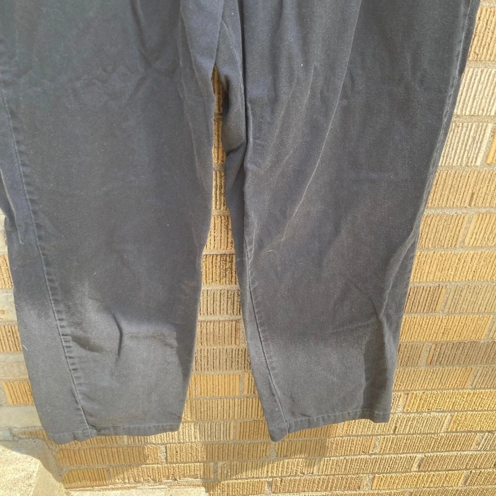 Polo Ralph Lauren Andrew Pant Mens 36x30 Black Double Pleated Chino Trousers Y2K